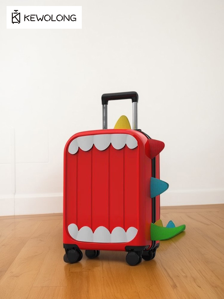 3D Cartoon Dinosaur Kids Lugga - Spinner Wheel Rolling Suitcase 20 Inch review and price