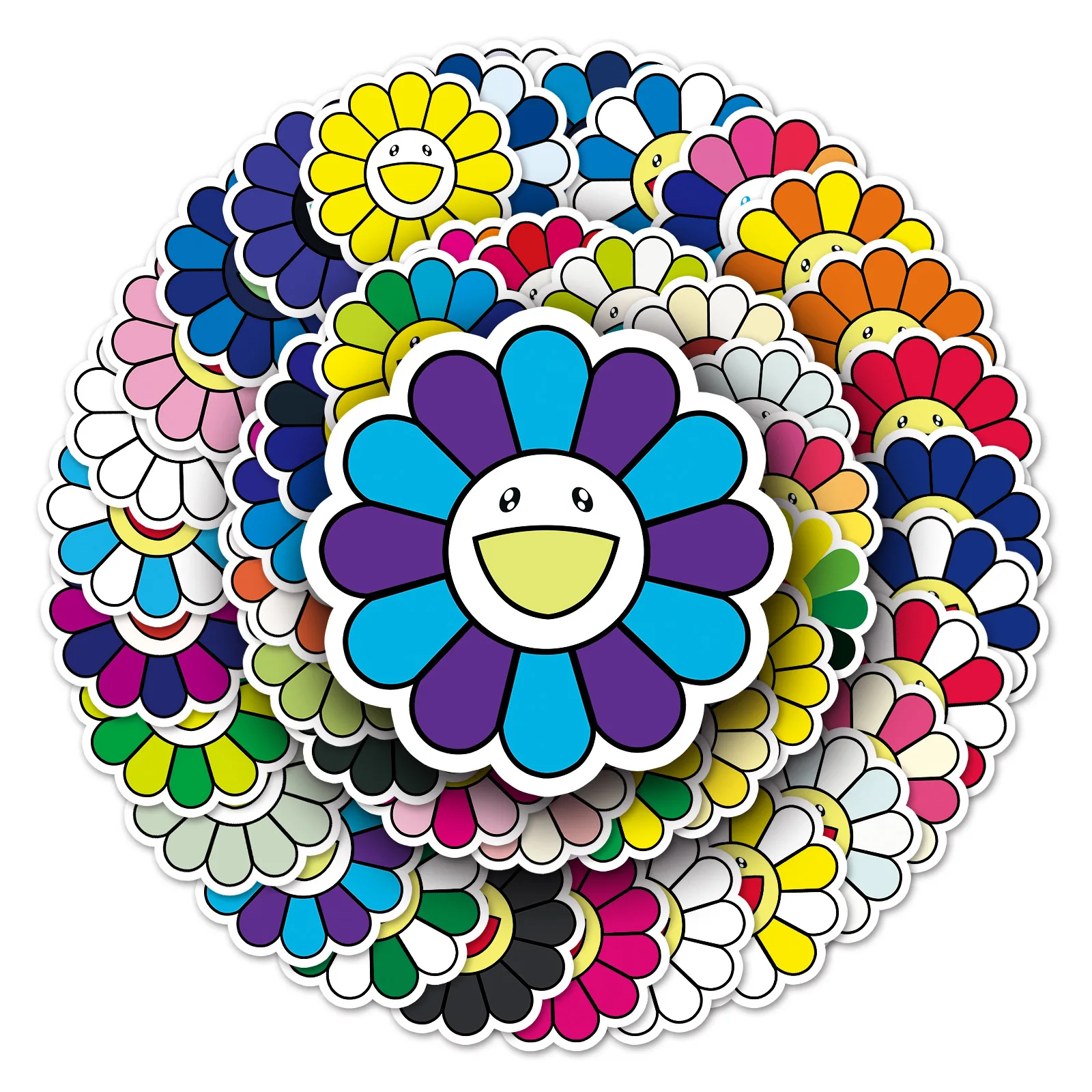 50pcs Cute Sun Flower Color Gr - Luggage review and price