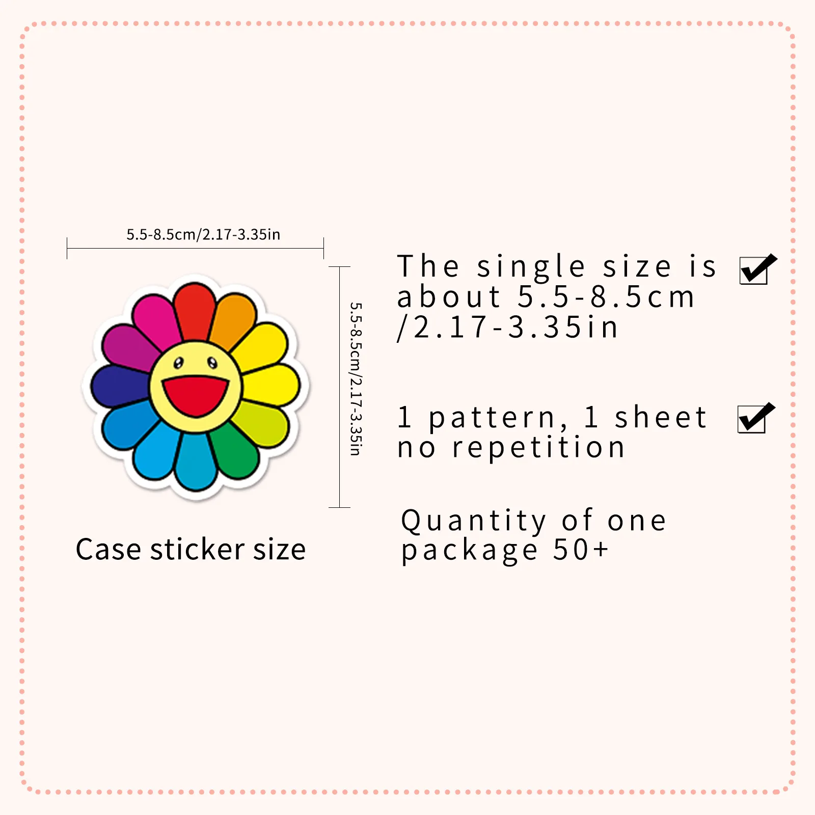 50pcs Cute Sun Flower Color Gr - Luggage review and price