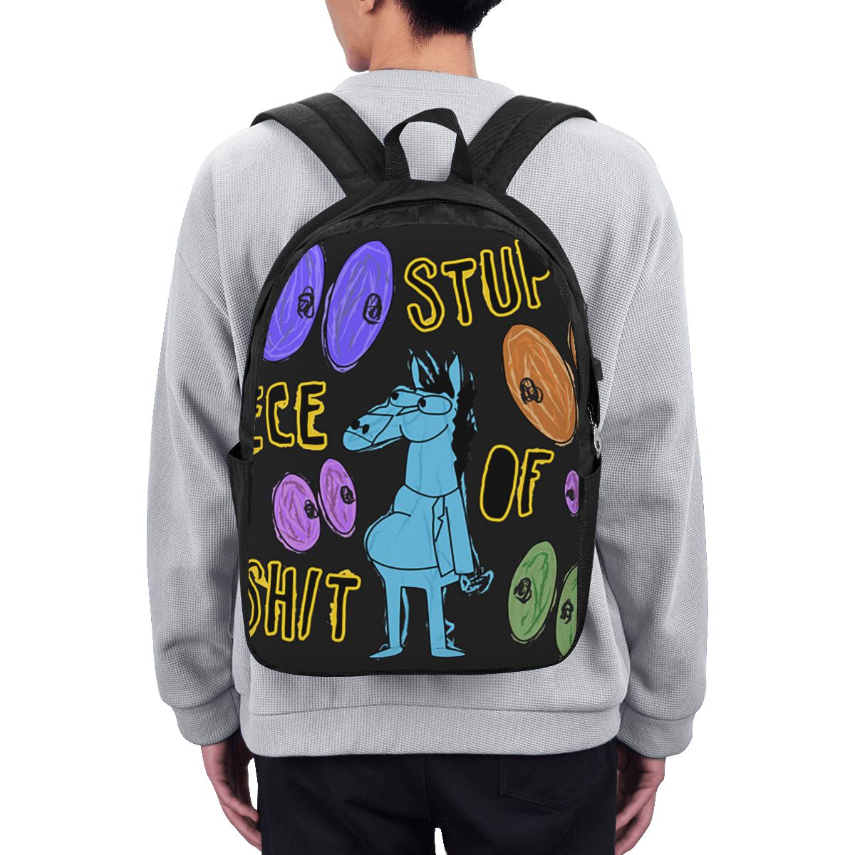 Cartoon Bojack Horseman Stupid - Backpacks review and price