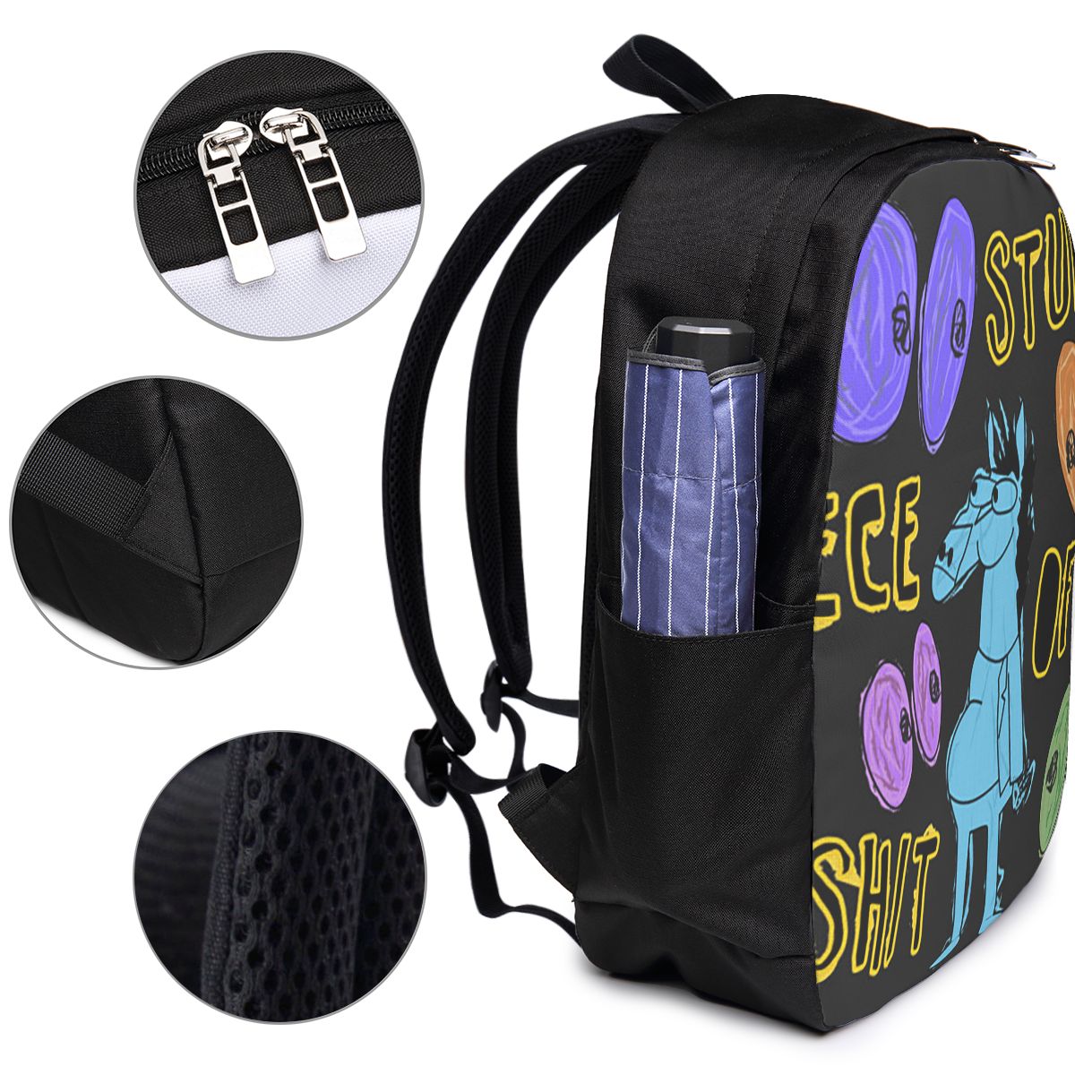 Cartoon Bojack Horseman Stupid - Backpacks review and price