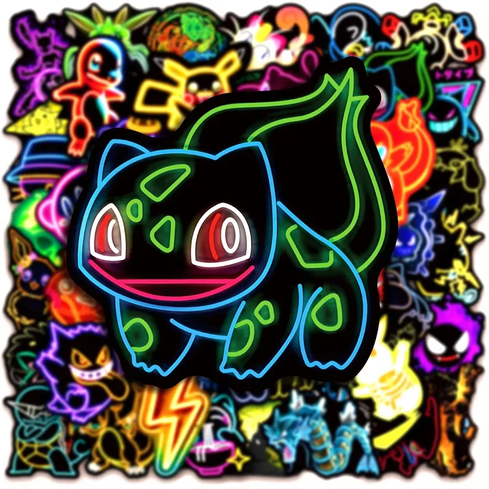 100pcs Neon  Pokémon  Stickers - Handbags review and price